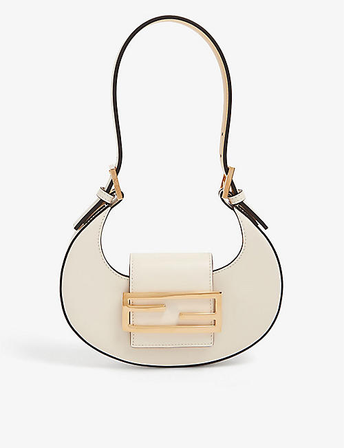 FENDI: Croissant mini leather shoulder bag
