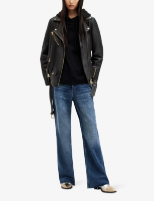 Billie oversized leather jacket