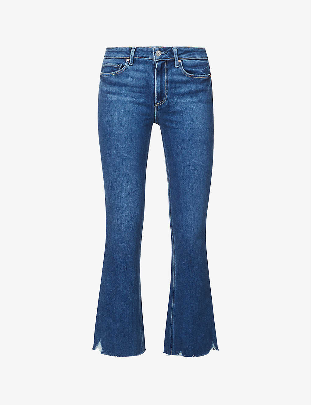 Colette cropped flared high-rise stretch-denim jeans Selfridges & Co Women Clothing Jeans High Waisted Jeans 