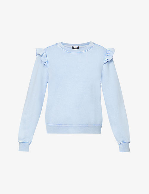 PAIGE: Lorelai ruffled cotton-jersey sweatshirt