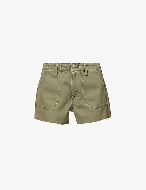 PAIGE: Mayslie mid-rise denim shorts