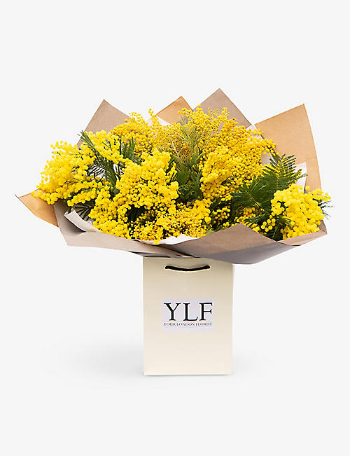 YOUR LONDON FLORIST: Mellow Yellow fresh mimosa bouquet