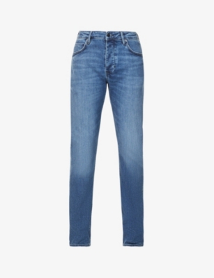 Neuw Iggy Slim-fit Straight-leg Cotton-blend Jeans In Blue