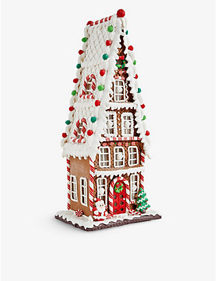 CHRISTMAS: Light-up gingerbread house Christmas ornament