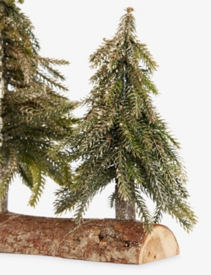 SELFRIDGES EDIT: Fir tree wood Christmas ornament 28cm