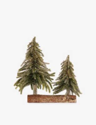 SELFRIDGES EDIT: Fir tree wood Christmas ornament 28cm