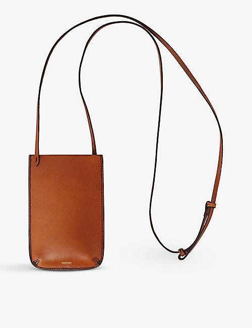 SOEUR: Nolan logo-embossed leather shoulder bag
