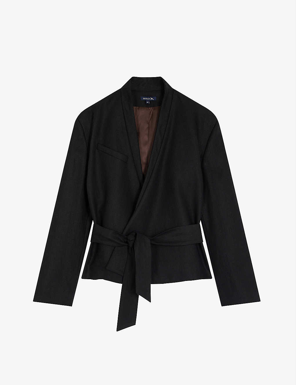 Pampelune belted wrap linen jacket Selfridges & Co Women Clothing Jackets Blazers 