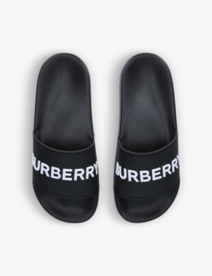 BURBERRY Furley logo-embossed rubber sliders