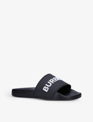 BURBERRY Furley logo-embossed rubber sliders