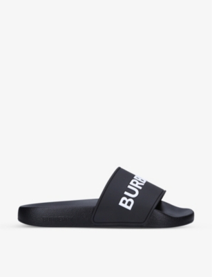 BURBERRY Furley logo-embossed rubber sliders