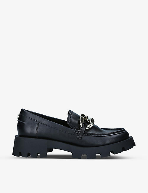 STEVE MADDEN: Mix Up chunky leather loafers