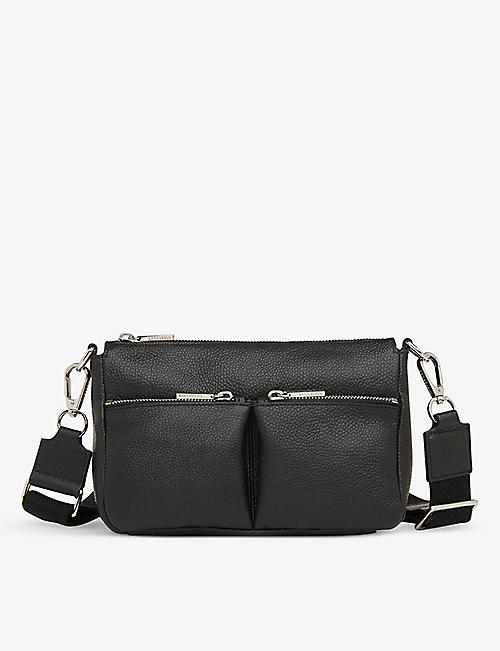 WHISTLES: Cash leather cross-body bag