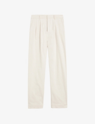 TED BAKER TALBOT REGULAR-FIT STRAIGHT-LEG STRETCH-COTTON TROUSERS