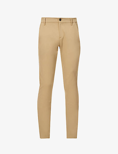 PAIGE: Stafford tapered-leg slim-fit mid-rise stretch-woven trousers