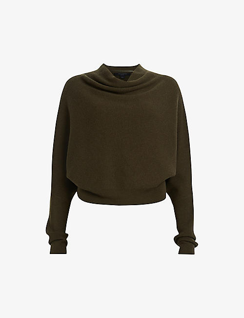 ALLSAINTS: Ridley cropped wool and cashmere-blend jumper
