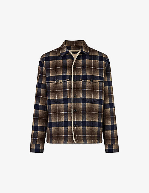 ALLSAINTS: Willingboro check-print woven jacket