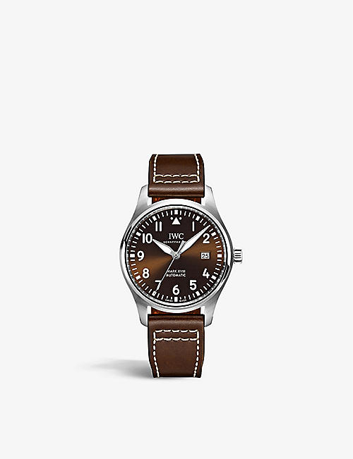 IWC SCHAFFHAUSEN: IW327003 Pilot’s Watch Mark Xviii Edition Antoine De Saint Exupéry stainless steel and leather automatic watch