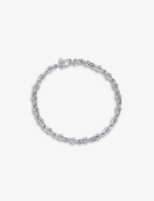 Tiffany & Co Womens Silver Tiffany Hardwear Sterling-silver Link Bracelet