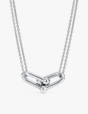 Tiffany & Co Sterling Silver Tiffany Hardwear Double Link Sterling-silver Pendant Necklace