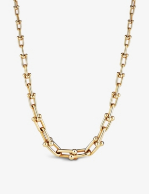 TIFFANY & CO: Tiffany HardWear graduated link 18ct gold necklace