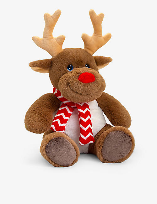 KEEL: Keel Eco Reindeer recycled-polyester soft toy 25cm