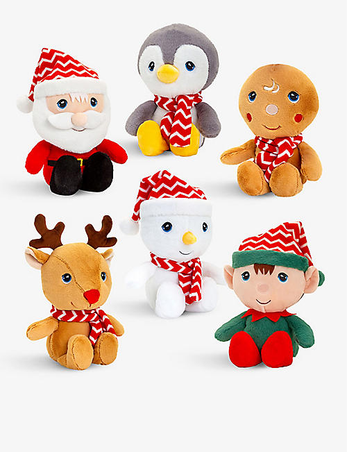 KEEL: Christmas Beanie Pals recycled-polyester soft toy 15cm