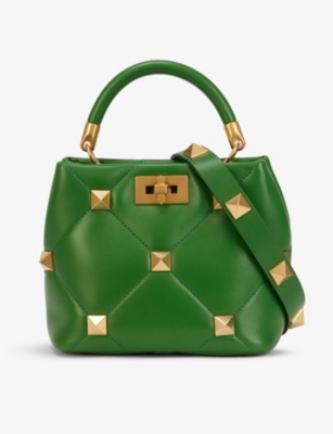 VALENTINO GARAVANI Roman Stud small leather top-handle bag