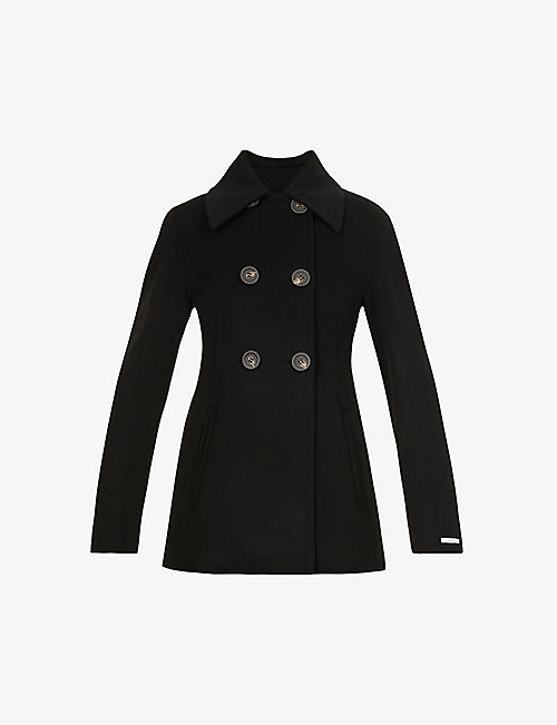SPORTMAX: Sarong double-breasted wool coat