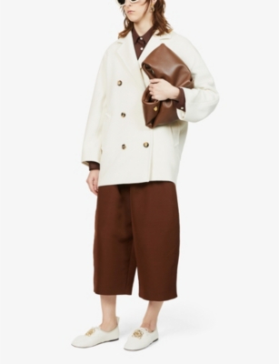 MAX MARA Guinea notched-lapels wool-blend coat