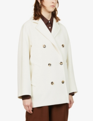 MAX MARA Guinea notched-lapels wool-blend coat