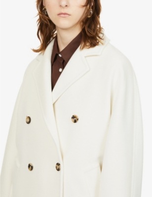 MAX MARA Guinea notched-lapels wool-blend coat