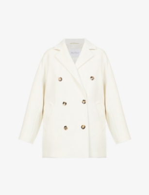 MAX MARA Guinea notched-lapels wool-blend coat