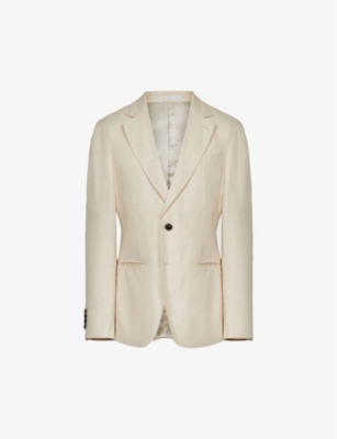 CONFECT / Brushed Linen Tailored Jacket csm.fi.cr