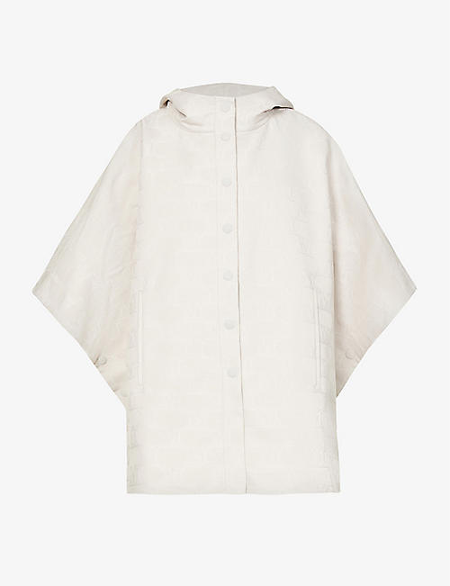 MAX MARA: Aeroso button-up relaxed-fit woven cape jacket
