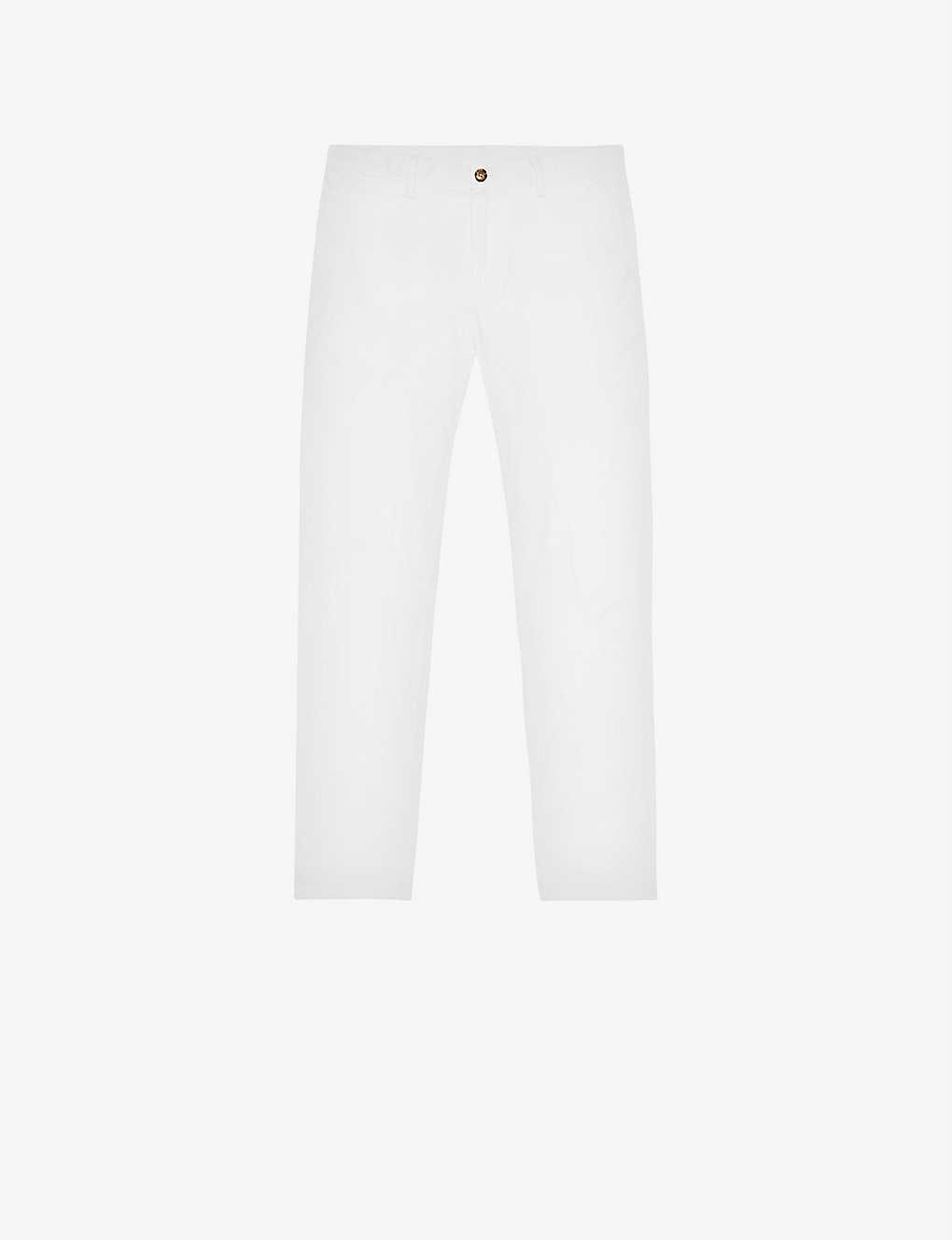 Reiss Pitch Slim-fit Stretch-cotton Trousers