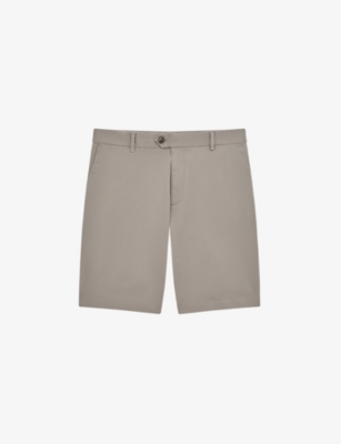 Reiss Wicket Modern Fit Chino Shorts In Mushroom