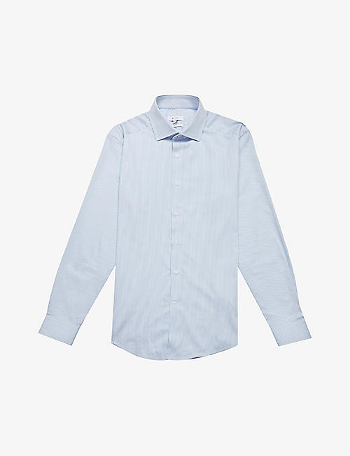 REISS: Bengal stripe slim-fit cotton shirt