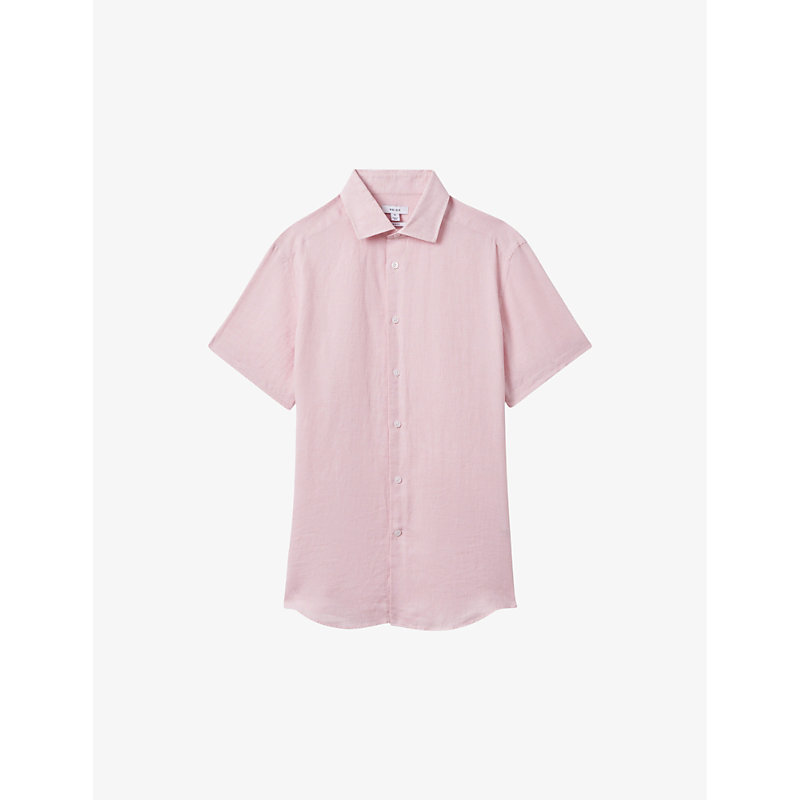 Shop Reiss Holiday Slim-fit In Flamingo