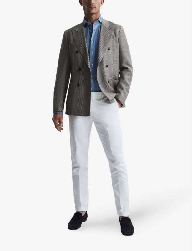 Draper regular-fit cotton-chambray shirt