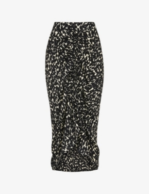 Leopard print pencil skirt zara sales