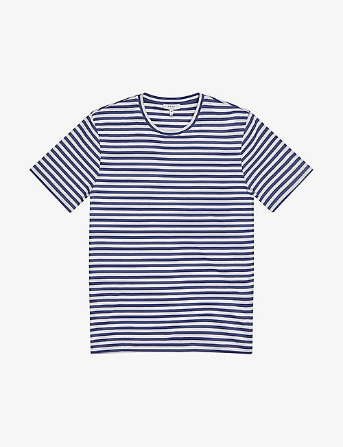 REISS: Elijah striped cotton-jersey T-shirt