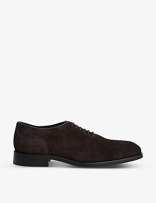 REISS: Bay lace-up suede shoes