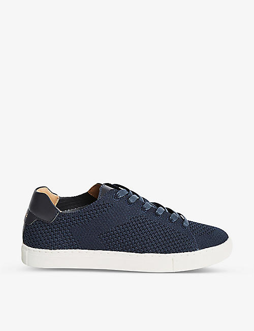 REISS: Brackley low-top knitted trainers