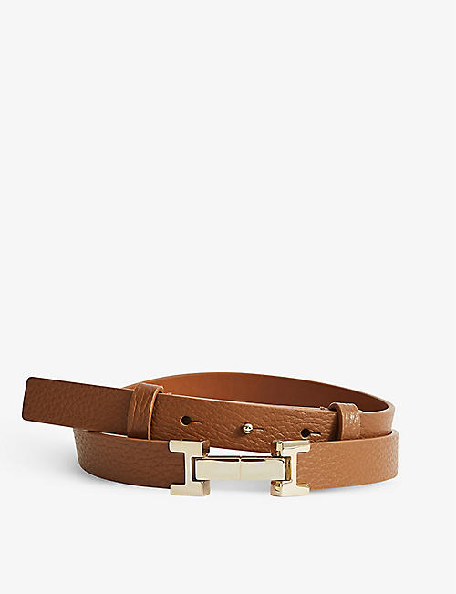 REISS: Hayley leather belt