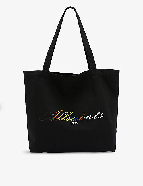 ALLSAINTS: Pride logo-print cotton tote bag