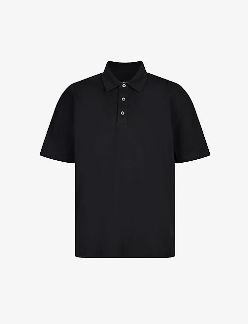 ALLSAINTS: Lex loose-fit organic cotton polo shirt