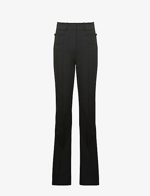 REISS: Dylan flare-leg stretch-woven trousers