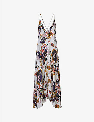 REISS: Mabel floral woven dress