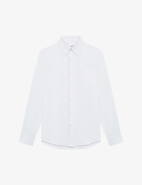 REISS: Greenwich button-down cotton Oxford shirt